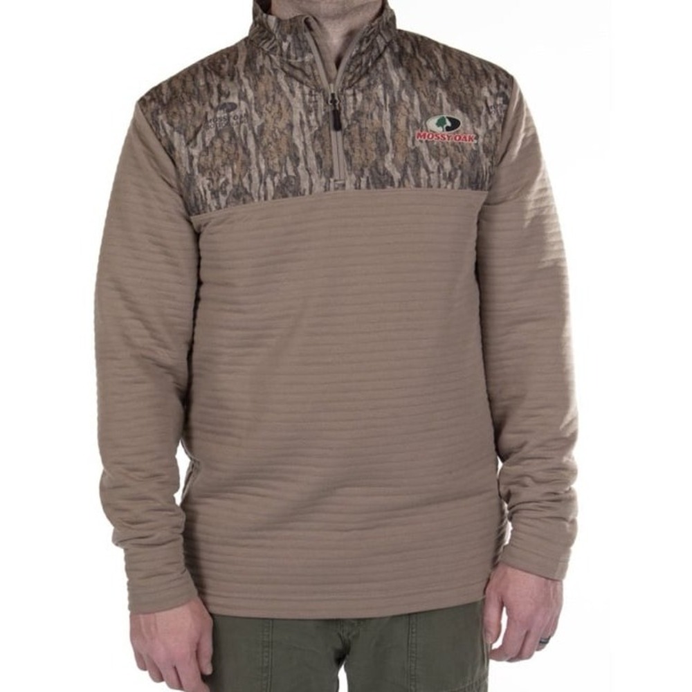 NWT Mossy Oak Camo 1/4 Zip Pullover Sweatshirt Men's 2x - Picture 5 of 6